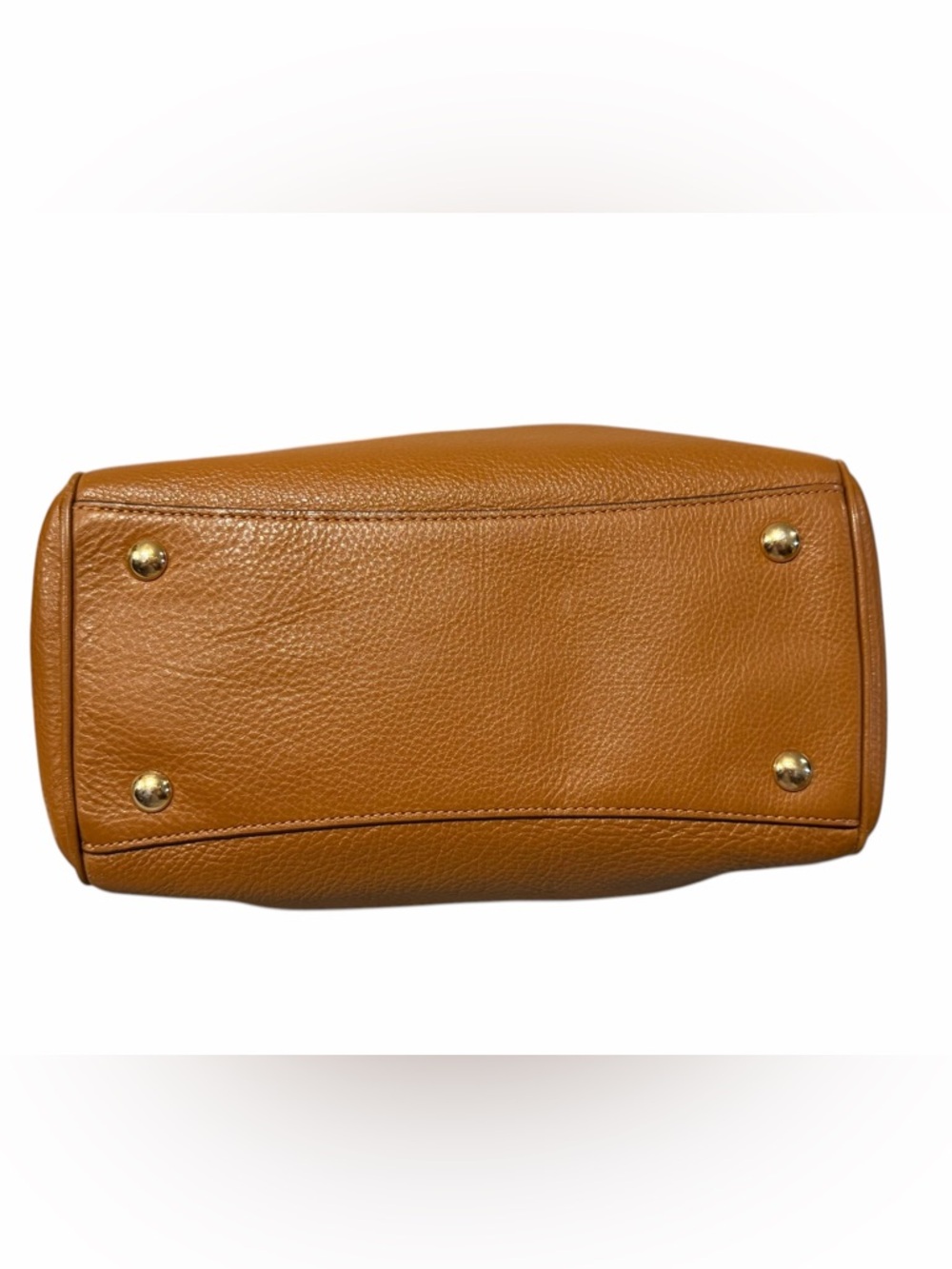 Coach Mini Bennett Satchel Pebbled Leather Caramel Brown Crossbody Strap VGC - Picture 5 of 16